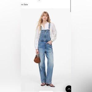 Madewell Denim Relaxed Carpenter Overalls